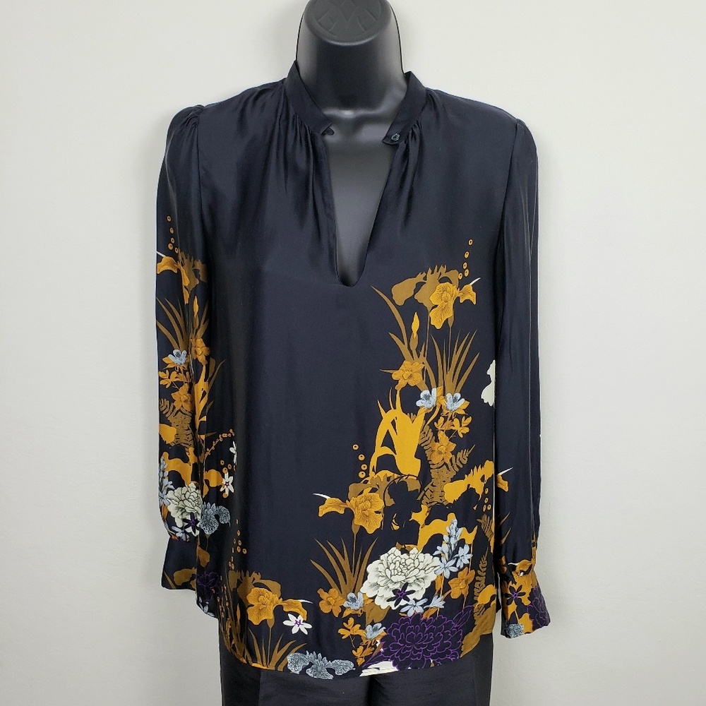 MASSIMO DUTTI floral print blouse